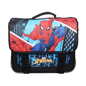 Bagtrotter cartable 38 cm spider-man bleu skyscrapers