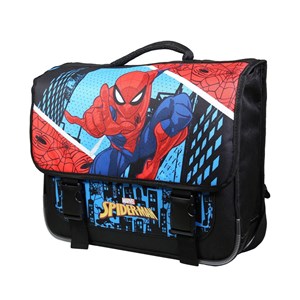 Bagtrotter cartable 38 cm spider-man bleu skyscrapers