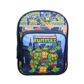Bagtrotter sac à dos 31 cm avec poche maternelle  tortues ninja bleu