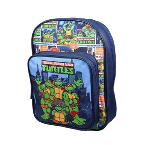 Bagtrotter sac à dos 31 cm avec poche maternelle  tortues ninja bleu