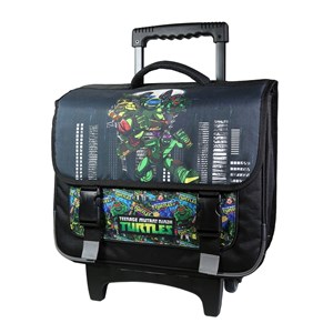 Bagtrotter cartable à roulettes 38 cm tortues ninja noir