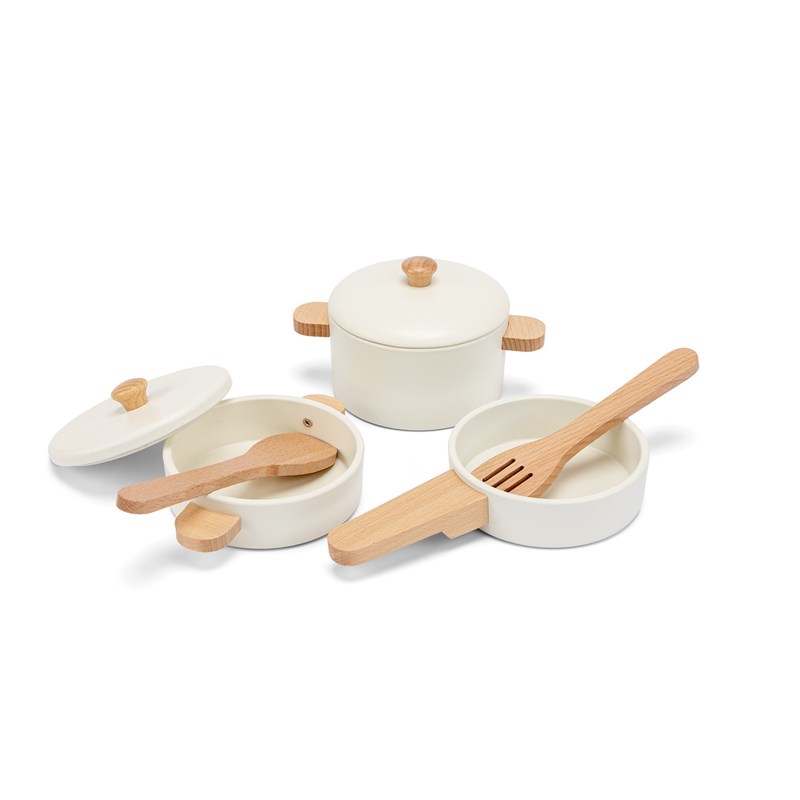 Ensemble de casseroles en bois