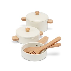 Ensemble de casseroles en bois