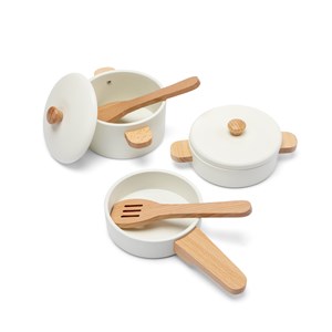Ensemble de casseroles en bois