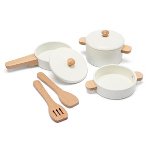 Ensemble de casseroles en bois