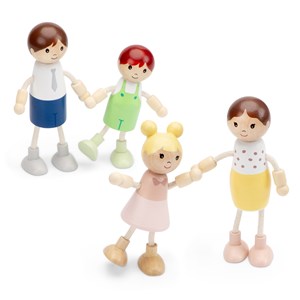 Poupées miniatures en bois