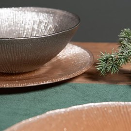 Coupelle glitter  17 cm (lot de 2)