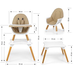 Chaise milly mally beige