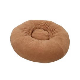 Coussin coupey beige