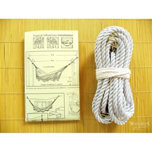 Corde pour hamac blanc 8mm 3 torons