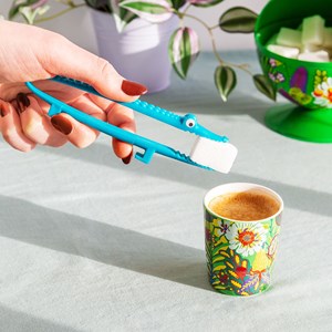 Petite pince à servir  bleu