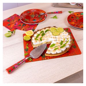 Planche en verre  rouge