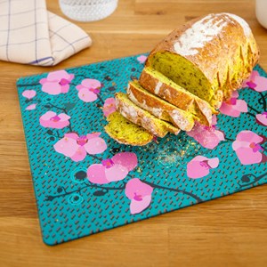 Planche en verre  bleu turquoise