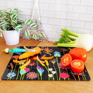 Planche en verre  noir