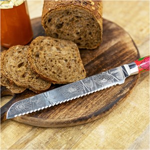 Couteau à pain  rouge