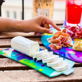 Planches en verre  bleu