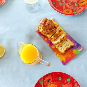 Planches en verre  rouge