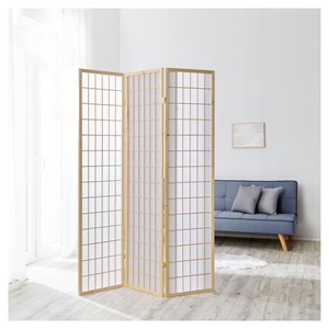 Paravent naturel shoji 3 panneaux