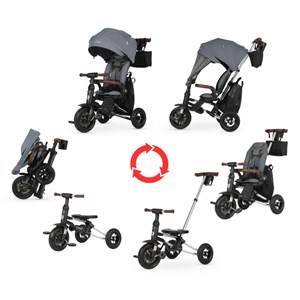 Tricycle qplay nova deluxe gris