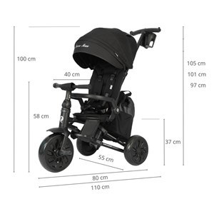 Tricycle qplay nova max noir