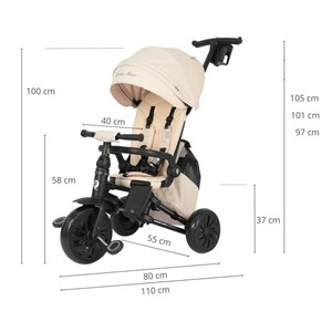 Tricycle qplay nova max beige
