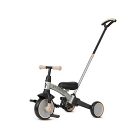 Tricycle qplay stager 3-en-1 argent