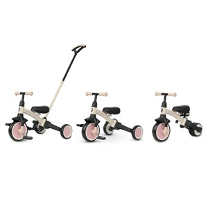 Tricycle qplay stager 3-en-1 rose