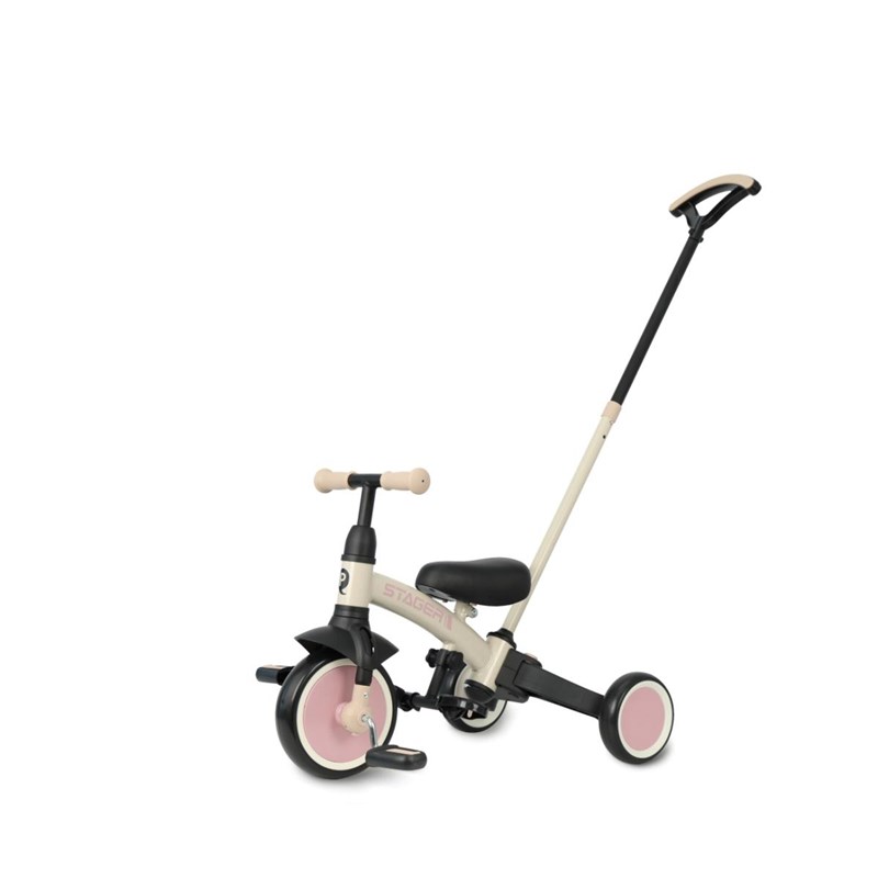 Tricycle qplay stager 3-en-1 marron