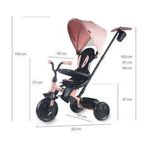Tricycle qplay elite platinum rose