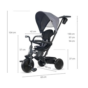 Tricycle qplay elite platinum gris