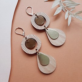 Boucles longues ethnique champage