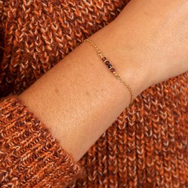 Bracelet mini rêve véritables grenats