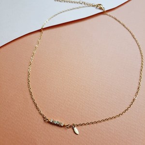 Collier cube mini rêve golden