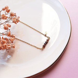 Ras du cou mini rêve pierre fine grenat