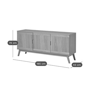 Buffet 3 portes bois adèle