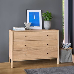 Commode décor bois 3 tiroirs simon