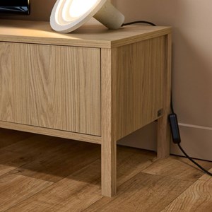 Meuble tv 3 portes décor bois simon