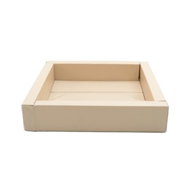 Piscine à balles en mousse beige