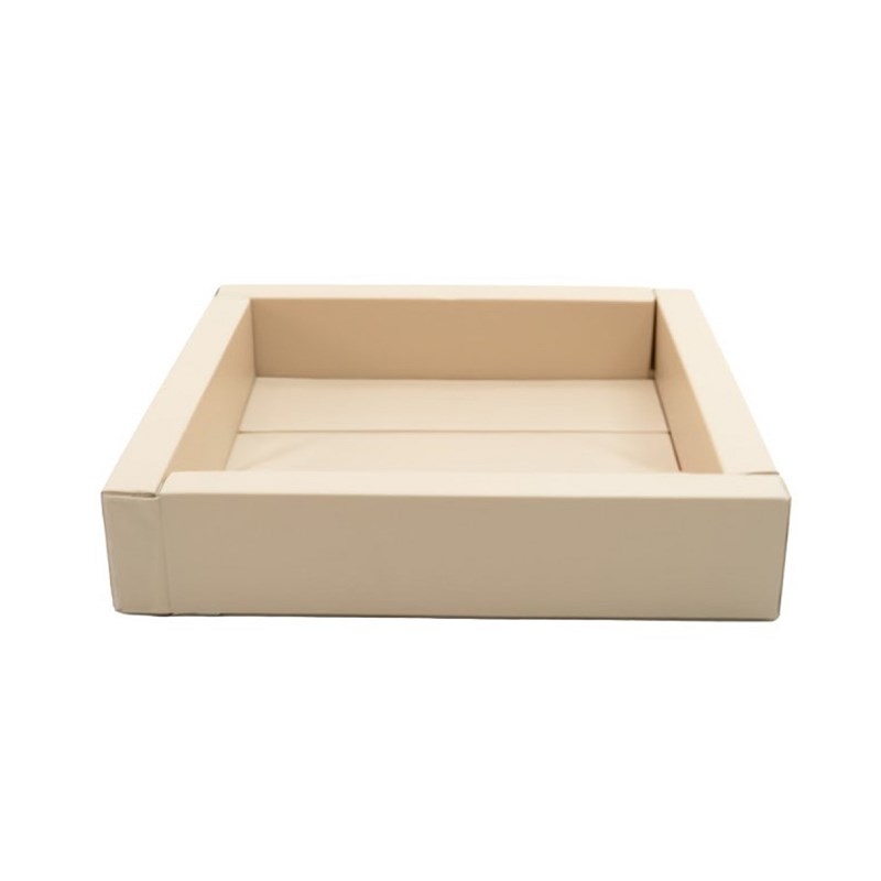 Piscine à balles en mousse beige