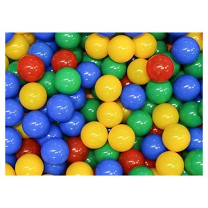 500 balles de jeu en mousse multicolore