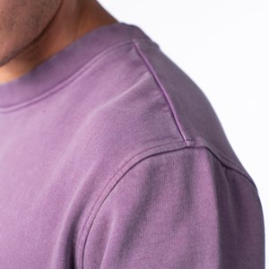Sweat winter en coton bio violet S