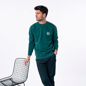 Sweat winter en coton bio vert S