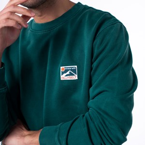 Sweat winter en coton bio vert S