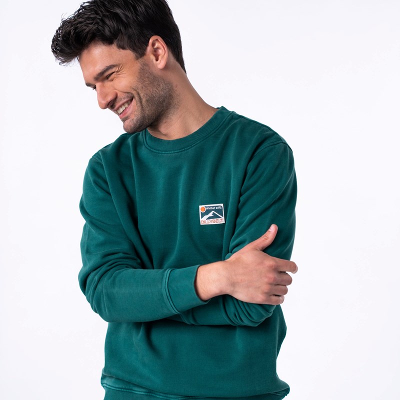 Sweat winter en coton bio vert