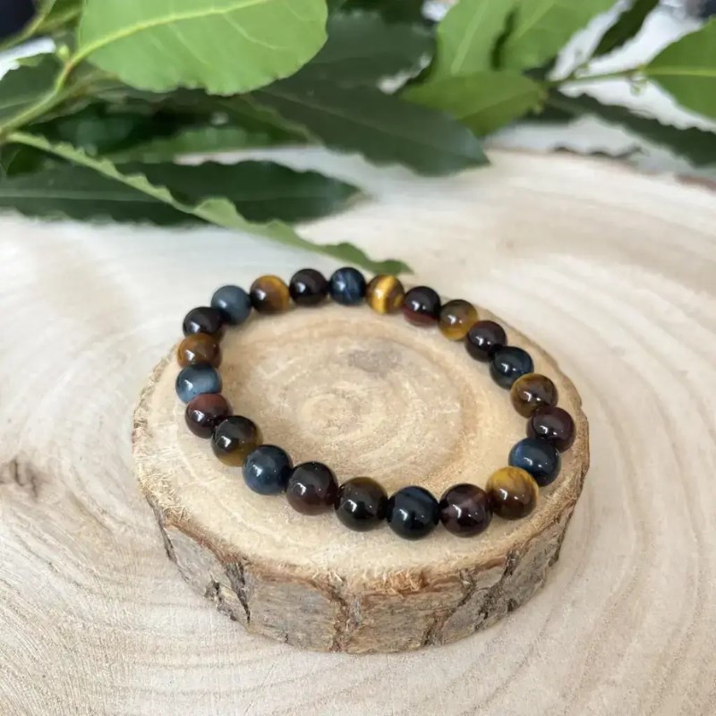 Bracelet trois yeux – énergie et protection en pierres naturelles