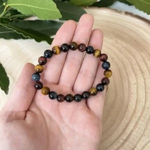 Bracelet trois yeux – énergie et protection en pierres naturelles