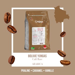 Bolivie yungas - café rare bio de bolivie - grain 250g