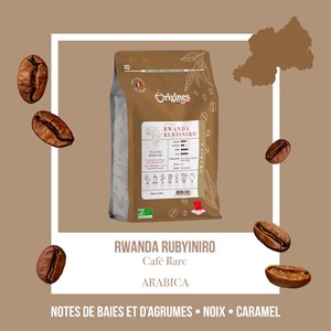 Café rare bio - rwanda rubyiniro - grain 250g