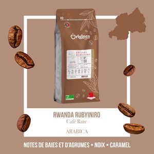 Café rare bio - rwanda rubyiniro - grain 1kg