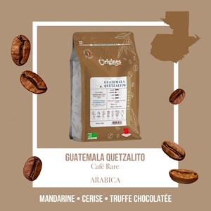 Café rare bio - guatemala quetzalito - grains 250g